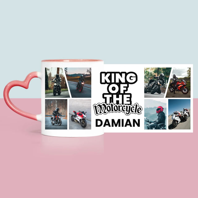 Fotokoláž: King Of The Motorcycle - Hrnek