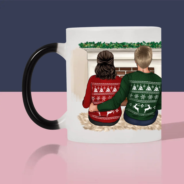 Designér Postav: Vánoční Pár - Hrnek