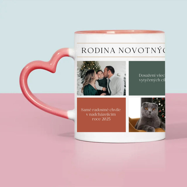 Fotokoláž: Veselé Vánoce Přání - Hrnek