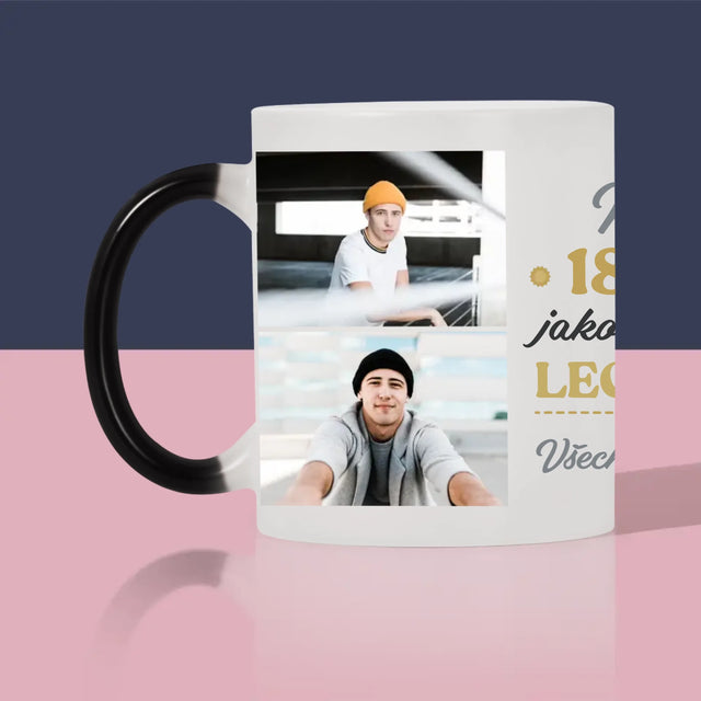 Fotokoláž: 18 Let Bytí Legendou - Hrnek