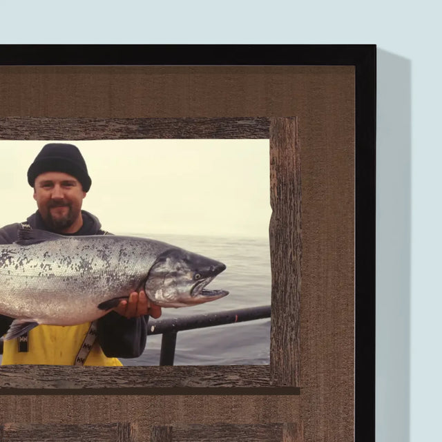 Fotokoláž: Rybaření - Tisk V Rámečku