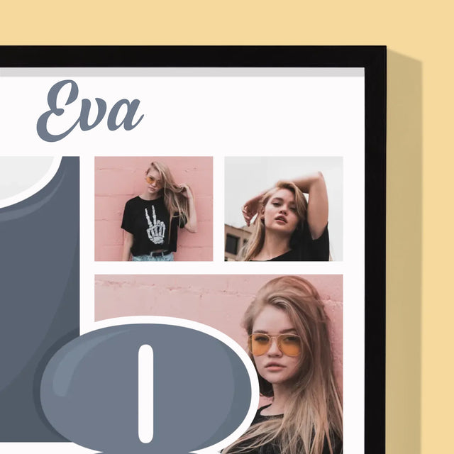 Fotokoláž: 18 Nejkrásnější Chvíle - Tisk V Rámečku