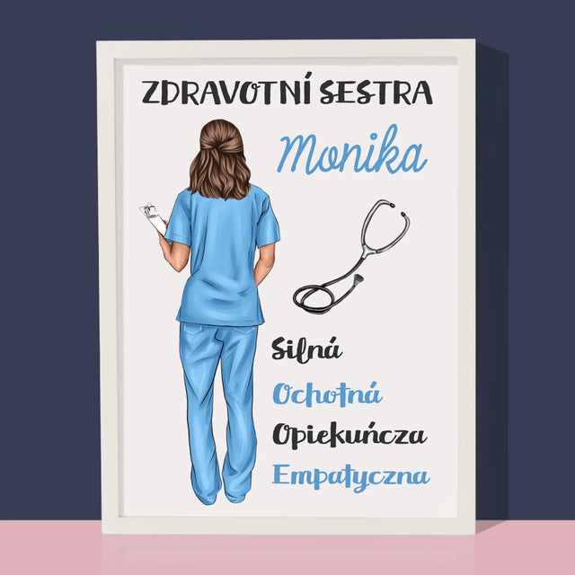Designér Postav: Vlastnosti Zdravotní Sestry - Tisk V Rámečku