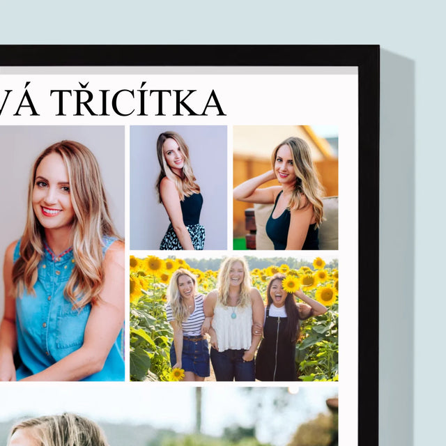 Fotokoláž: Žhavá Třicítka - Tisk V Rámečku