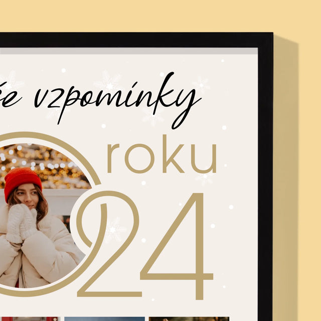 Fotokoláž: Naše Vzpomínky Z Roku - Tisk V Rámečku