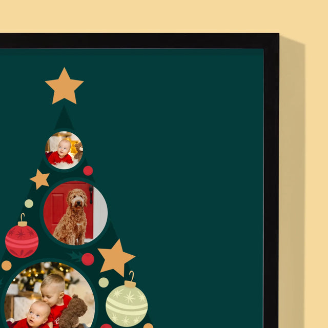 Fotokoláž: Ozdoby Na Stromeček - Tisk V Rámečku
