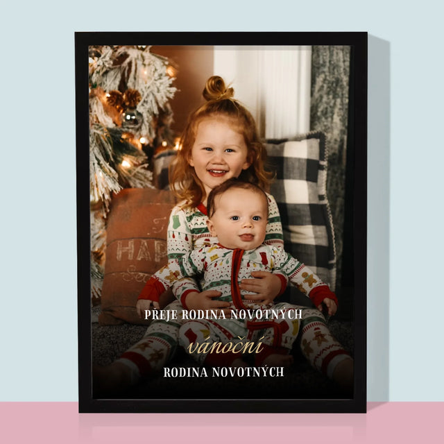 Fotka S Textem: Krásné Vánoce - Tisk V Rámečku