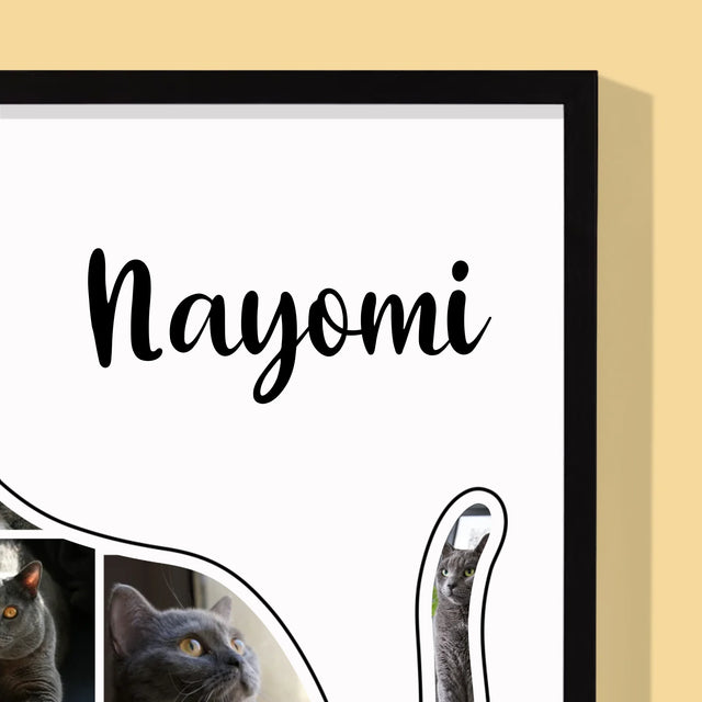 Tvar Z Fotek: Kočka Ten Nejlepší Přítel - Tisk V Rámečku