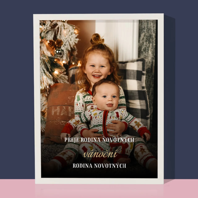 Fotka S Textem: Krásné Vánoce - Tisk V Rámečku