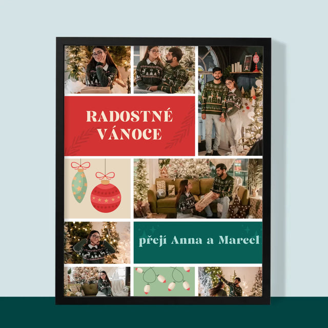 Fotokoláž: Vánoční Fotky - Tisk V Rámečku