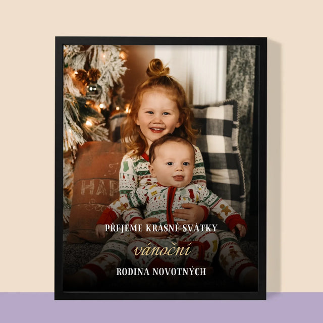 Fotka S Textem: Krásné Vánoce - Tisk V Rámečku
