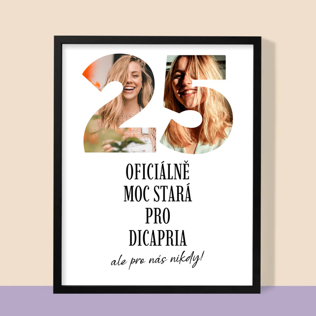 Slovo Z Fotek: Moc Stará Pro Dicapria - Tisk V Rámečku