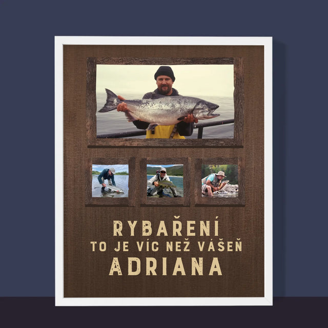 Fotokoláž: Rybaření - Tisk V Rámečku