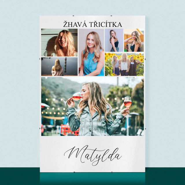 Fotokoláž: Žhavá Třicítka - Plakát