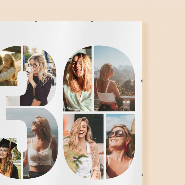 Fotokoláž: 30. Narozeniny Přání - Plakát