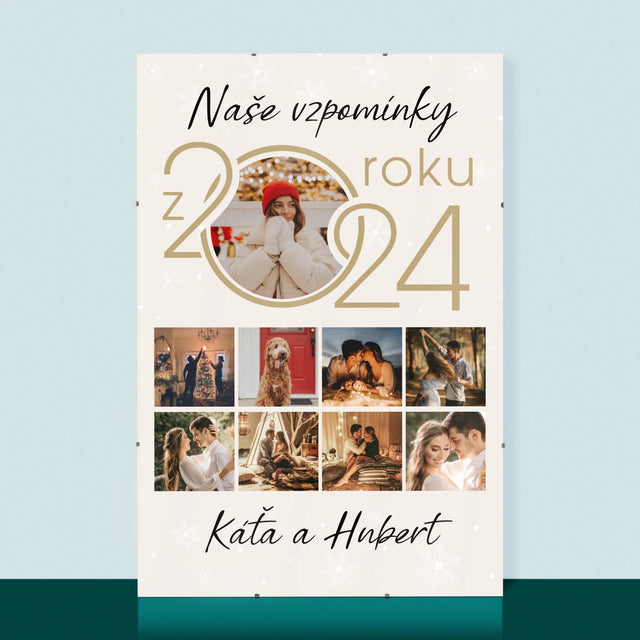 Fotokoláž: Naše Vzpomínky Z Roku - Plakát