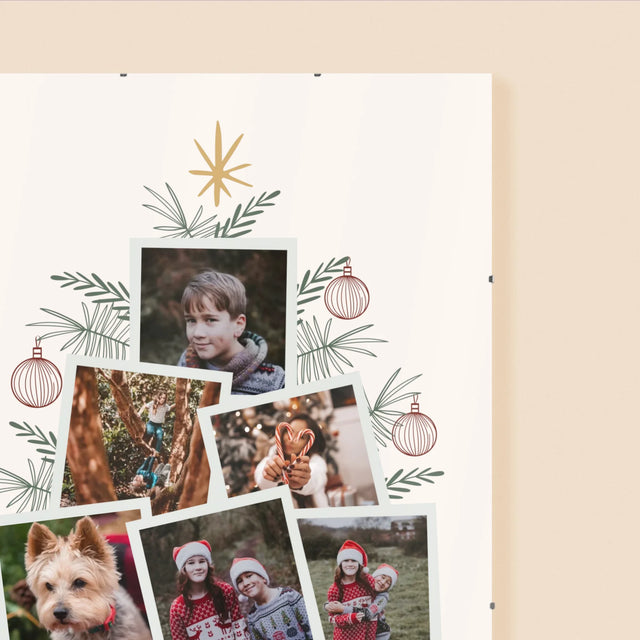 Fotokoláž: Vánoční Stromeček - Plakát