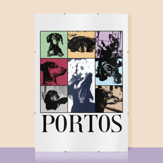 Fotokoláž: Štěně Jak Taylor - Plakát