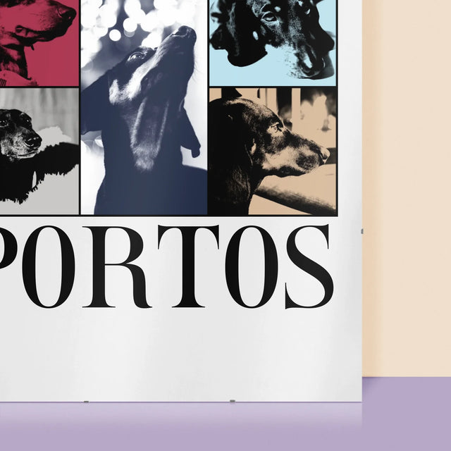 Fotokoláž: Štěně Jak Taylor - Plakát