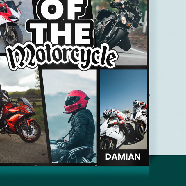 Fotokoláž: King Of The Motorcycle - Plakát