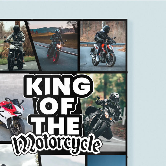 Fotokoláž: King Of The Motorcycle - Plakát
