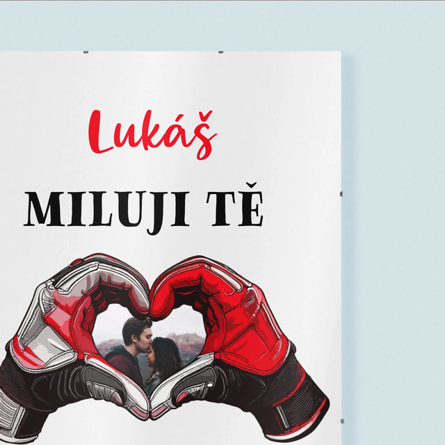 Fotka S Textem: Miluji Tě Na Plný Plyn - Plakát