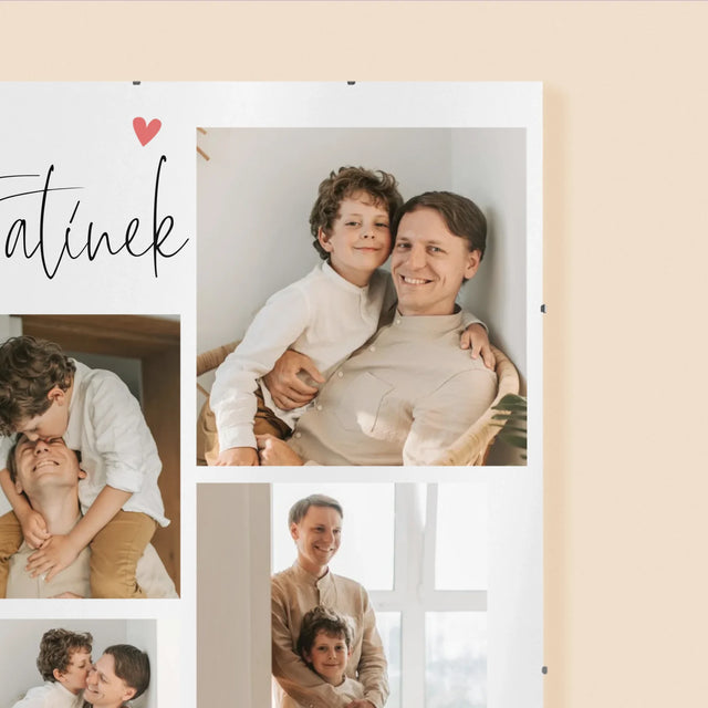 Fotokoláž: Tatínek Miluji Tě - Plakát