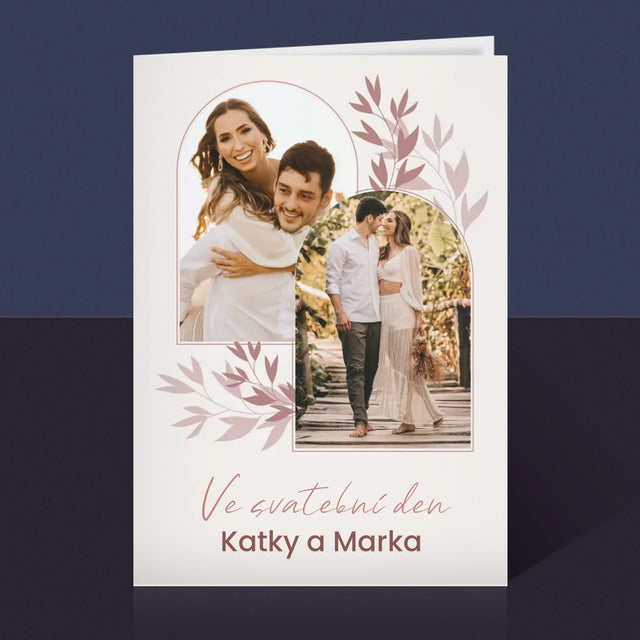 Fotokoláž: Svatební Den - Přání