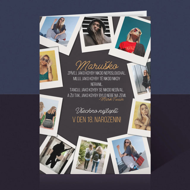 Fotokoláž: Přání K Narozeninám - Přání