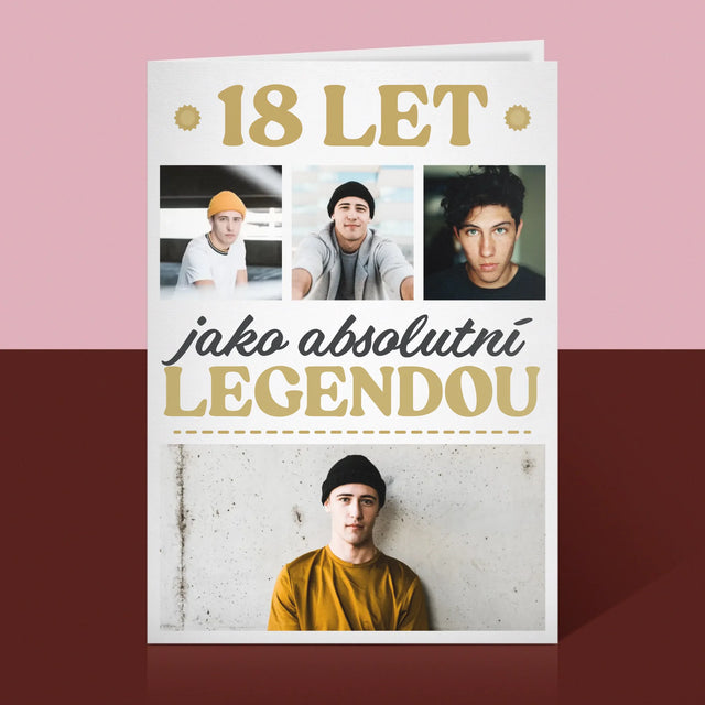 Fotokoláž: 18 Let Bytí Legendou - Přání