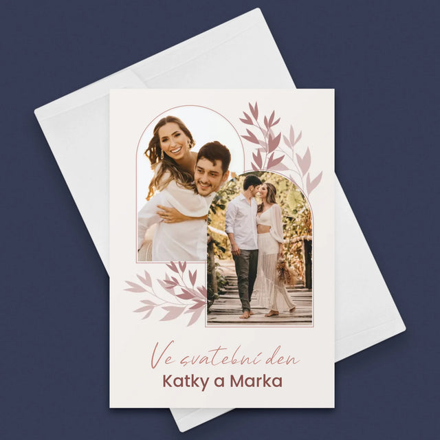 Fotokoláž: Svatební Den - Přání