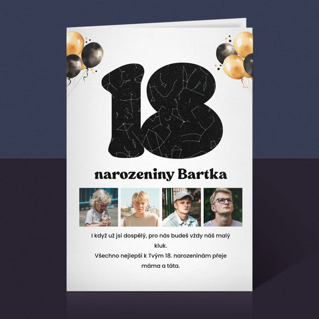 Hvězdná Mapa: 18. Narozeniny Hvězdy S Věnováním - Přání