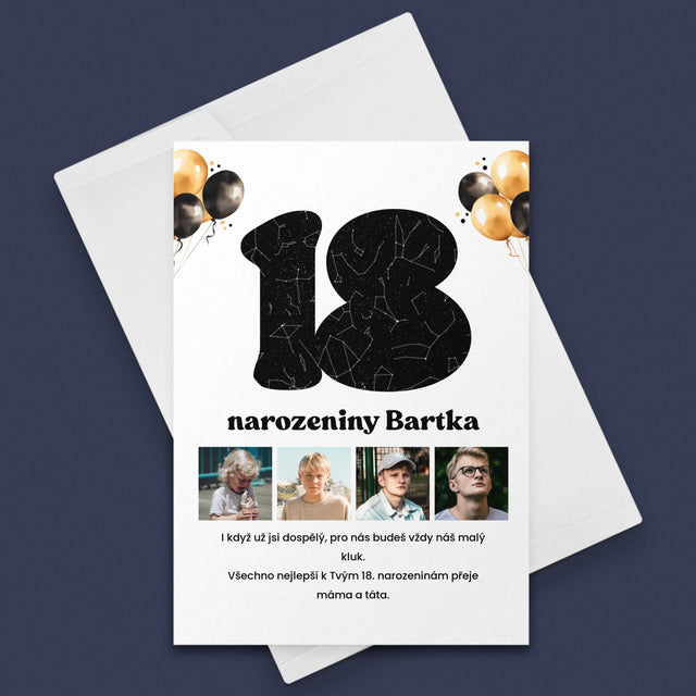 Hvězdná Mapa: 18. Narozeniny Hvězdy S Věnováním - Přání