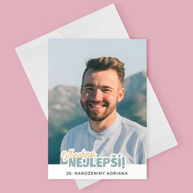 Fotka S Textem: 25. Narozeniny Všechno Nejlepší - Přání