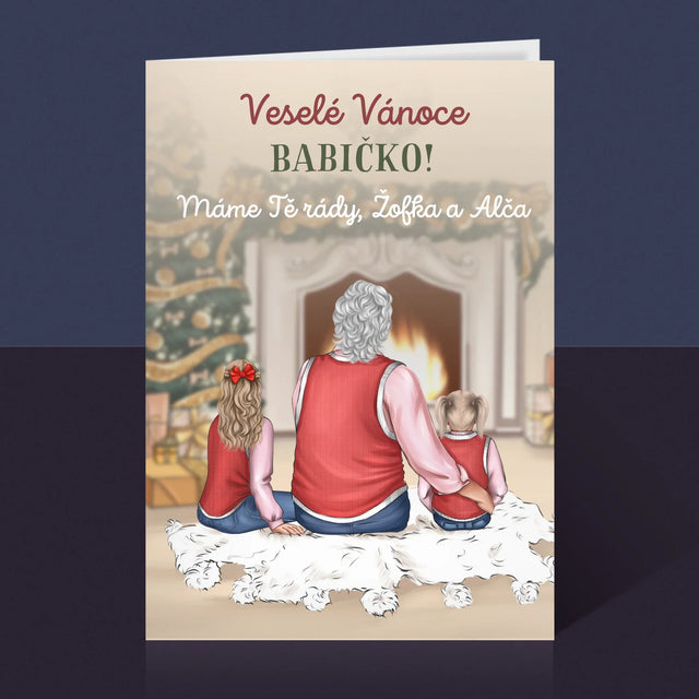 Designér Postav: Veselé Vánoce Babičko - Přání