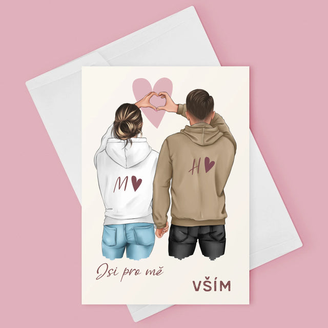 Designér Postav: Pár Srdce - Přání