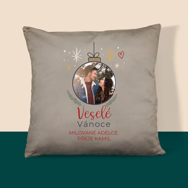 Fotka S Textem: Veselé Vánoce Ozdoba - Polštář