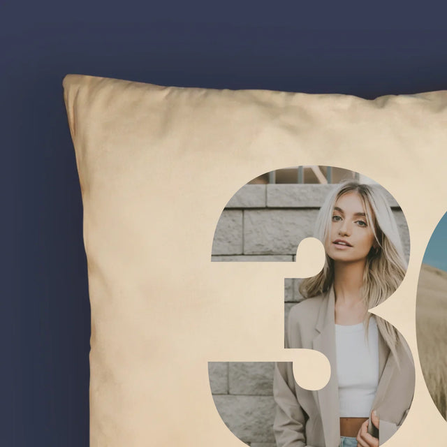 Slovo Z Fotek: 30. Narozeniny Podpis - Polštář