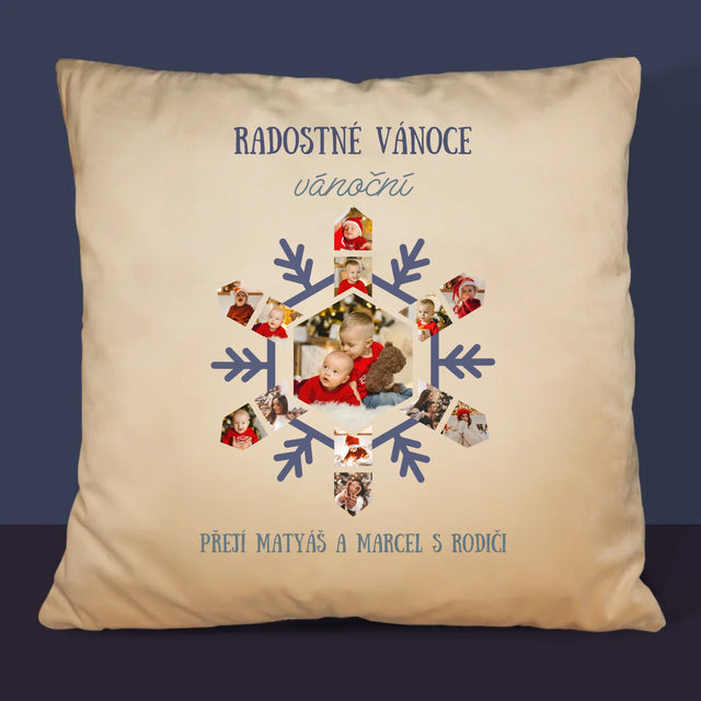 Tvar Z Fotek: Sněhová Vločka - Polštář