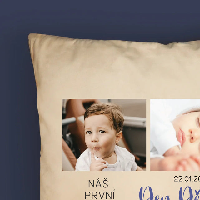 Fotokoláž: První Den Dědečka - Polštář