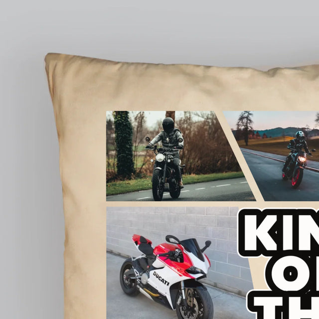 Fotokoláž: King Of The Motorcycle - Polštář