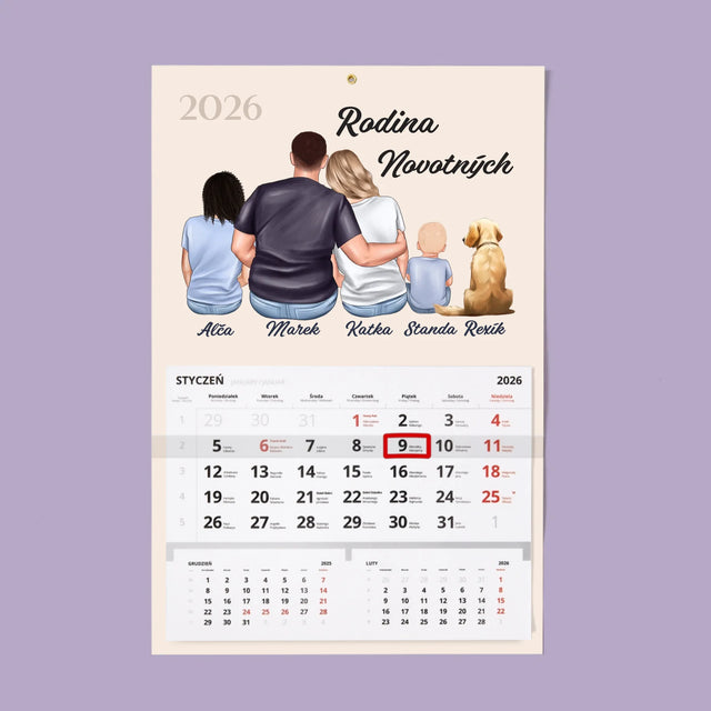 Designér Postav: Rodinný Portrét - Fotokalendář