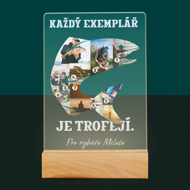 Tvar Z Fotek: Rybářský Exemplář - Tisk Na Akrylovém Skle