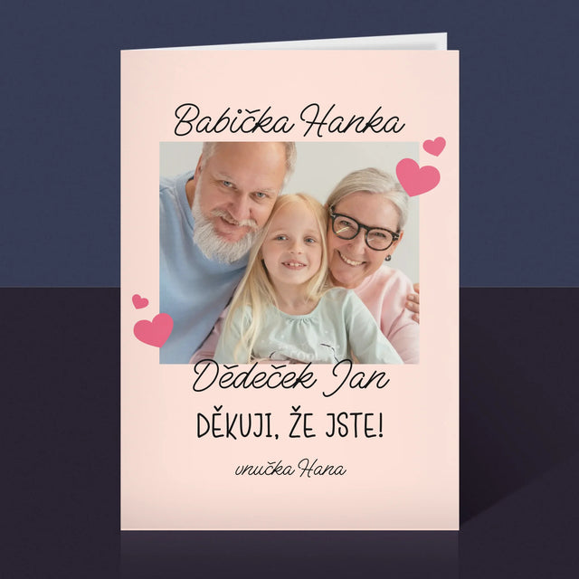 Fotka A Textem: Poděkování Pro Prarodiče - Přání