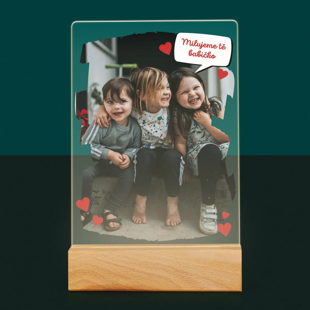 Fotka A Textem: Pro Milovanou Babičku - Tisk Na Akrylovém Skle