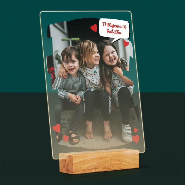 Fotka A Textem: Pro Milovanou Babičku - Tisk Na Akrylovém Skle