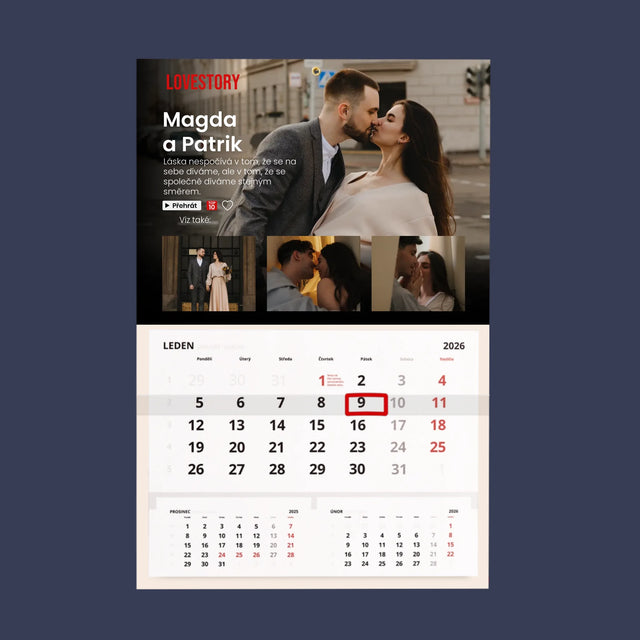 Fotokoláž: Milostný Příběh - Fotokalendář