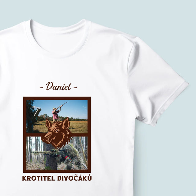 Fotokoláž: Krotitel Divočáků - Pánské Tričko