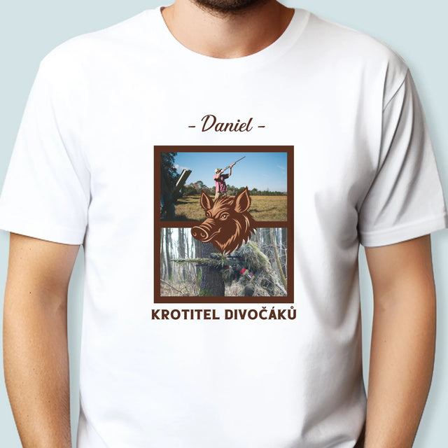 Fotokoláž: Krotitel Divočáků - Pánské Tričko
