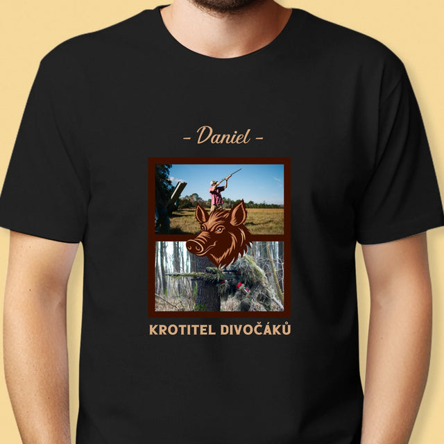 Fotokoláž: Krotitel Divočáků - Pánské Tričko